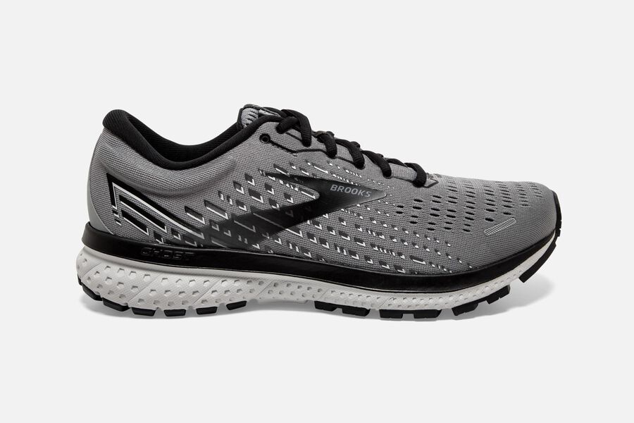 Brooks Running Shoes - Ghost 13 Road Mens - Grey/Black - RAQ-893627